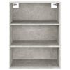 vidaXL Hanging Wall Cabinet Concrete Grey 69.5x32.5x90 cm