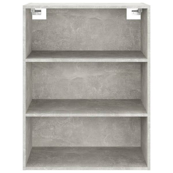 vidaXL Hanging Wall Cabinet Concrete Grey 69.5x32.5x90 cm