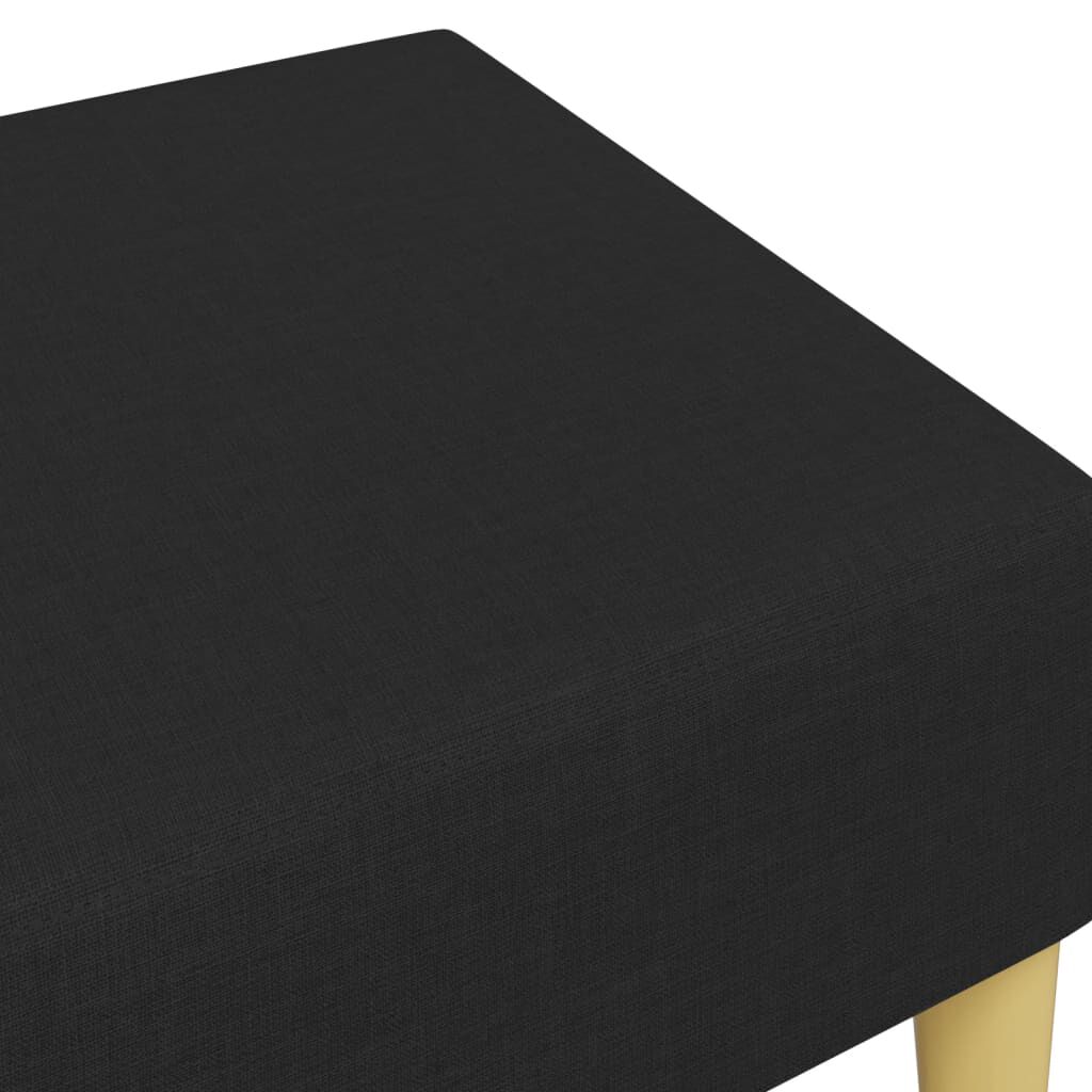 vidaXL Footstool Black 77x55x31 cm Fabric