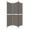 vidaXL 3-Panel Room Divider Anthracite 150x180 cm Fabric