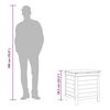 vidaXL Garden Storage Box White 50x49x56.5 cm Solid Wood Fir