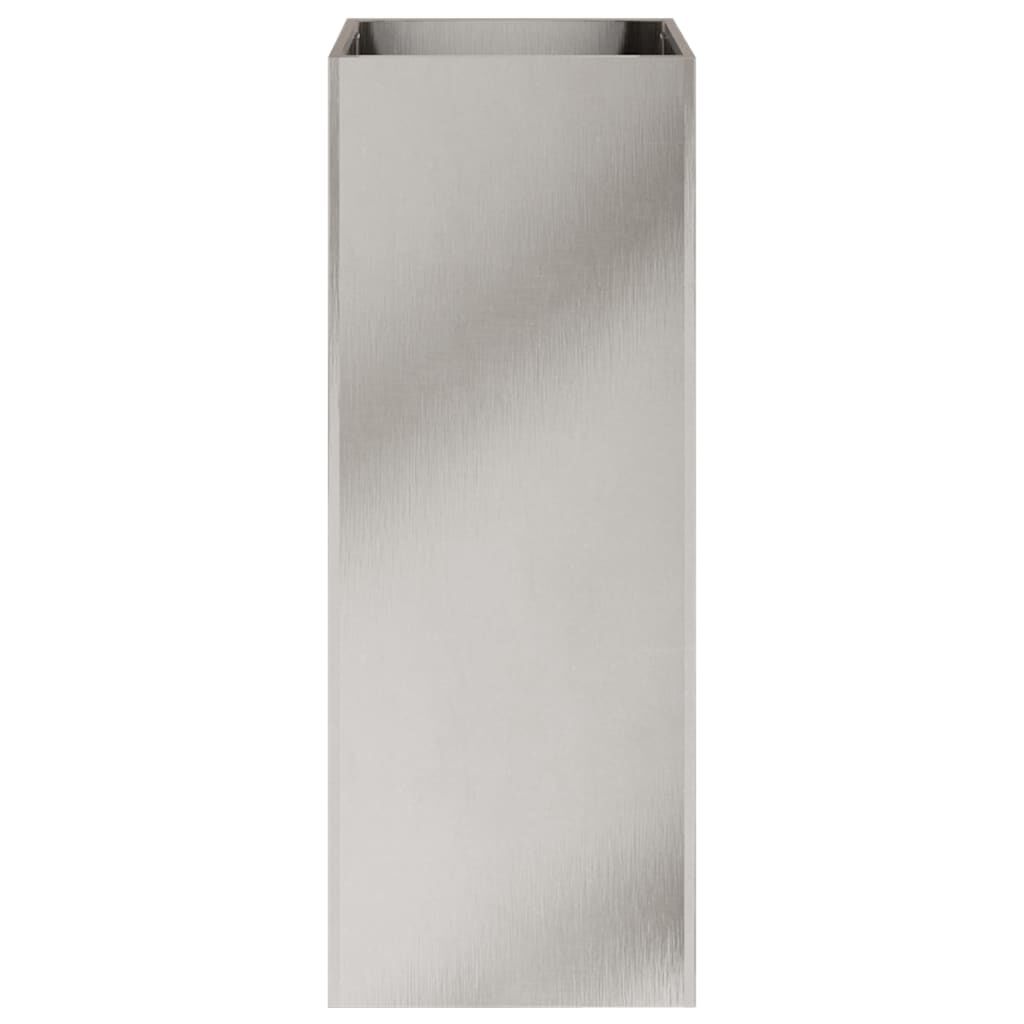 vidaXL Planter Silver 32x29x75 cm Stainless Steel