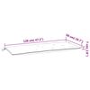 vidaXL Garden Bench Cushions 2pcs Pink 120x50x7cm Fabric