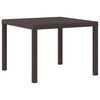 vidaXL Garden Dining Set 3 pcs Brown Polt rattan