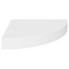 vidaXL Floating Corner Shelves 4 pcs White 25x25x3.8 cm MDF