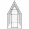 vidaXL Chicken Cage Silver 100x100x190 cm Galvanised Steel
