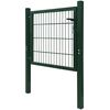 vidaXL 2D Fence Gate (Single) Green 100x80 cm