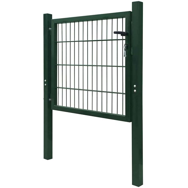 vidaXL 2D Fence Gate (Single) Green 100x80 cm