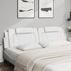 vidaXL Headboard Cushion "Viana" White 193 cm Faux Leather