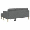 vidaXL Sofa Set with Cushion Dark Grey Polyester