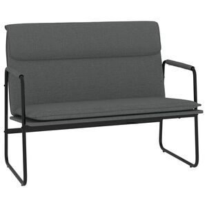 vidaXL Bench Dark Grey 100x64x80 cm Fabric