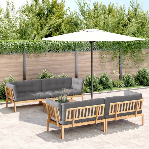 vidaXL 5 Piece Garden Pallet Sofa Set with Cushions Solid Wood Acacia