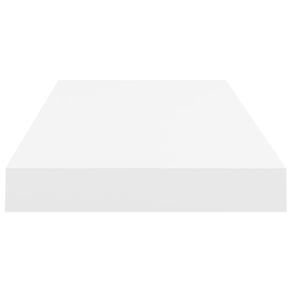 vidaXL Floating Wall Shelf White 60x23.5x3.8 cm MDF