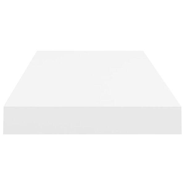 vidaXL Floating Wall Shelf White 60x23.5x3.8 cm MDF