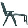 vidaXL Sun Lounger Green Plastic