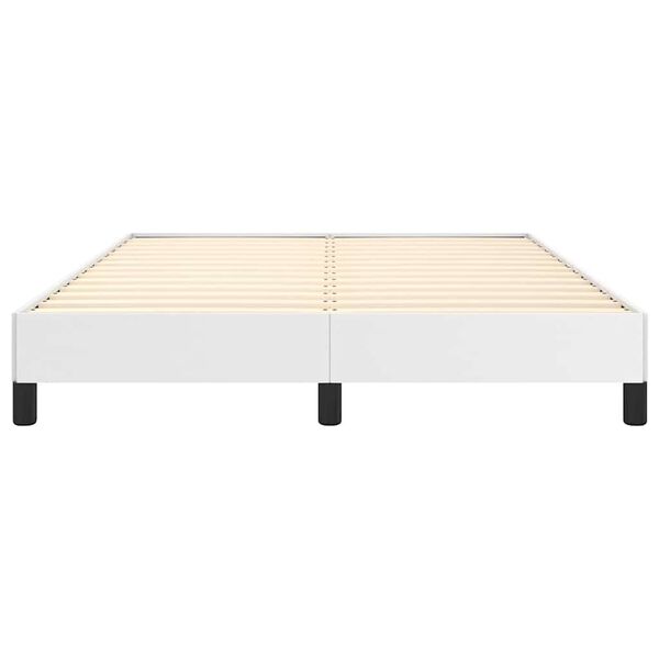 vidaXL Bed Frame without Mattress White 137x190 cm Full Faux Leather