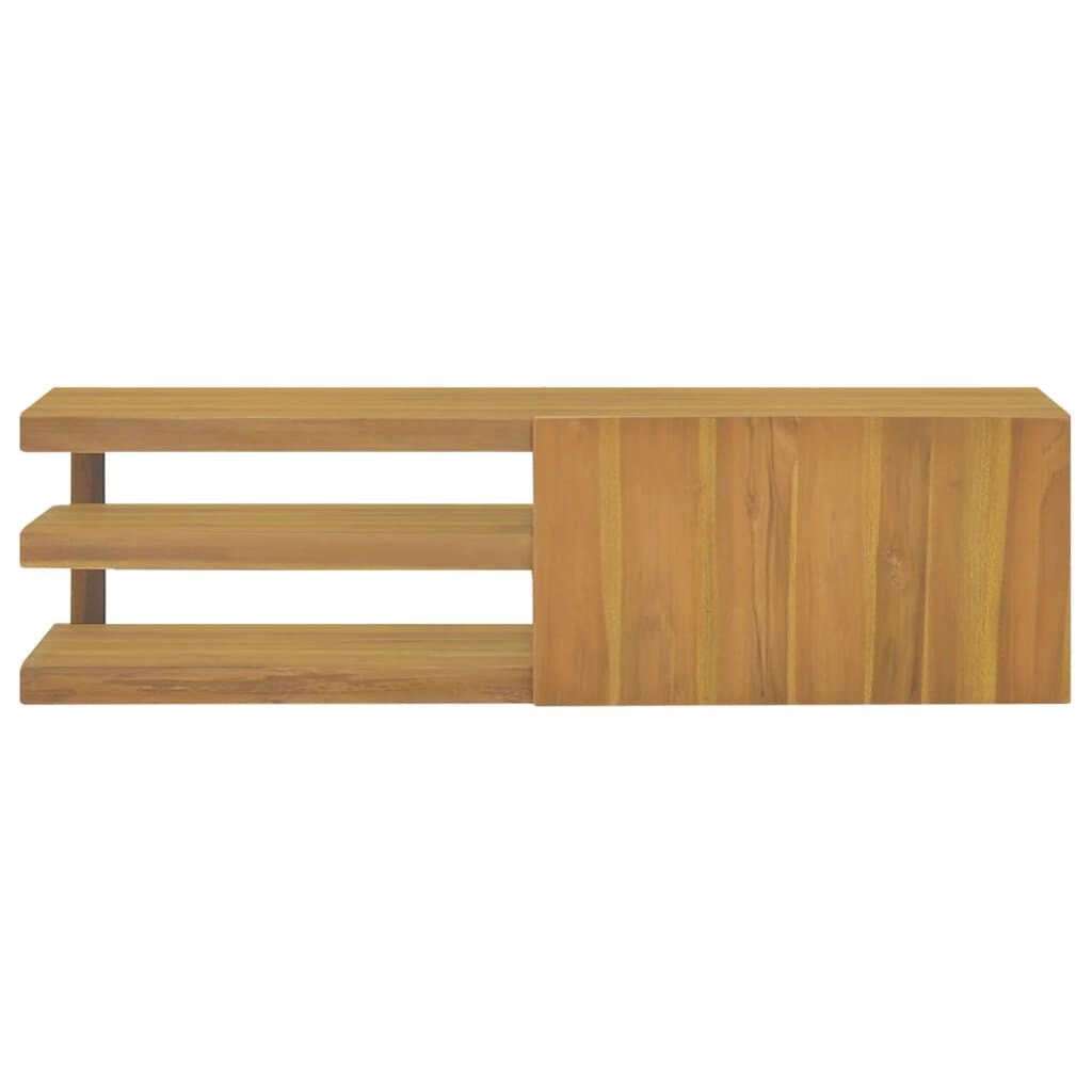 vidaXL Wall-mounted Bathroom Cabinet 110x40x30 cm Solid Wood Teak
