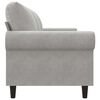 vidaXL 3-Seater Sofa Light Grey 180 cm Velvet
