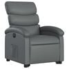 vidaXL Electric Stand up Recliner Chair Grey Faux Leather
