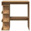 vidaXL Bar Table with Storage Rack Artisan Oak 100x48x101.5 cm