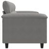 vidaXL 2-Seater Sofa Dark Grey 120 cm Microfibre Fabric