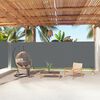 vidaXL Retractable Side Awning Anthracite 200x1000 cm