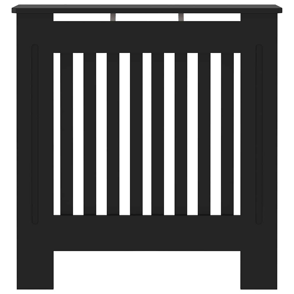 vidaXL MDF Radiator Cover Black 78 cm