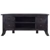 vidaXL TV Cabinet Light Black Coffee 100x40x45 cm Solid Mahogany Wood