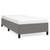 vidaXL Bed Frame without Mattress Dark Grey 100x190 cm Twin Fabric