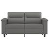 vidaXL 2-Seater Sofa Dark Grey 120 cm Microfibre Fabric