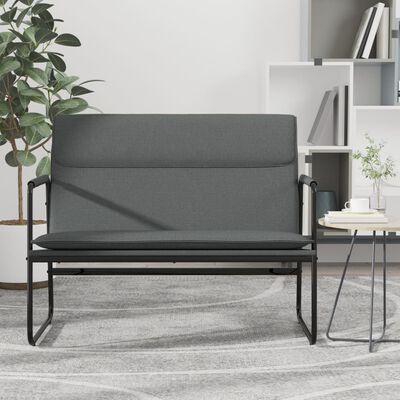 vidaXL Bench Dark Grey 100x64x80 cm Fabric