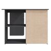 vidaXL Corner Desk Grey 145x100x76 cm Engineered Wood