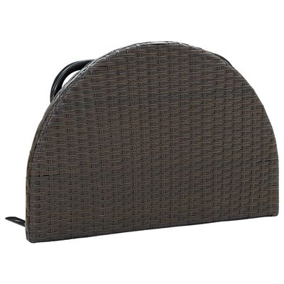 vidaXL Balcony Table Brown 60x60x40 cm Poly Rattan