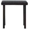 vidaXL Garden Tea Table Brown 40x40x40 cm Poly Rattan