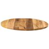 vidaXL Table Top Ø 70x1.5 cm Round Solid Wood Rough Mango