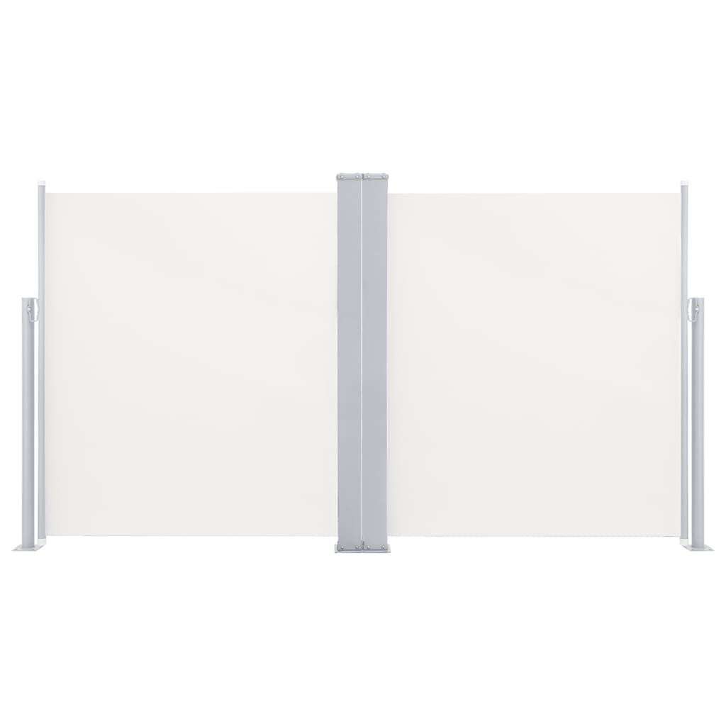 vidaXL Patio Retractable Double Side Awning 170x600 cm Cream