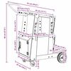 vidaXL Welding Trolley Black 90 x 46 x 96 cm Steel