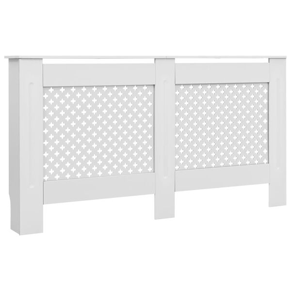 vidaXL Radiator Cover White 152x19x81.5 cm MDF