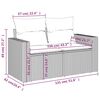 vidaXL 11 Piece Garden Sofa Set with Cushions Grey Poly Rattan