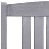 vidaXL Garden Chairs 4 pcs Solid Acacia Wood Grey