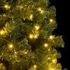 vidaXL Artificial Hinged Christmas Tree 300 LEDs 180 cm