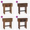 vidaXL Console Table Mixed Recycled Wood 80x35x80 cm
