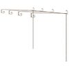 vidaXL Garden Pergola Antique Brown 4x3x2.5 m Iron