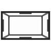 vidaXL Console Table Transparent 60x35x75 cm Tempered Glass