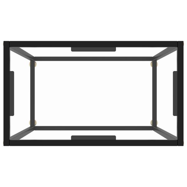 vidaXL Console Table Transparent 60x35x75 cm Tempered Glass
