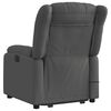 vidaXL Stand up Massage Recliner Chair Dark Grey Fabric