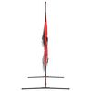 vidaXL Portable Baseball Net Black and Red 183x105x183 cm Polyester
