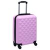 vidaXL Hardcase Trolley Set 2 pcs Pink ABS