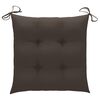 vidaXL Folding Garden Chairs with Cushions 4 pcs Solid Teak Wood