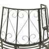 vidaXL Garden Half Round Tree Bench 160 cm Steel
